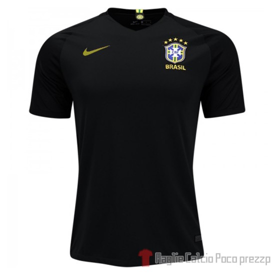 Maglia Brasil Portiere 2018 Nero - Clicca l'immagine per chiudere